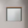 Oglinda Viena cu design atipic rama verde 77x68 cm