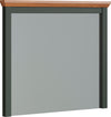 Oglinda Viena cu design atipic rama verde 77x68 cm
