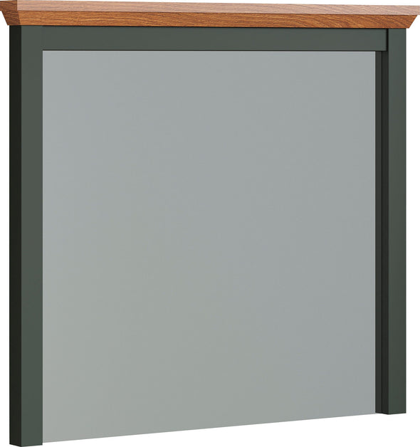 Oglinda Viena cu design atipic rama verde 77x68 cm