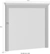 Oglinda Viena cu design atipic rama verde 77x68 cm