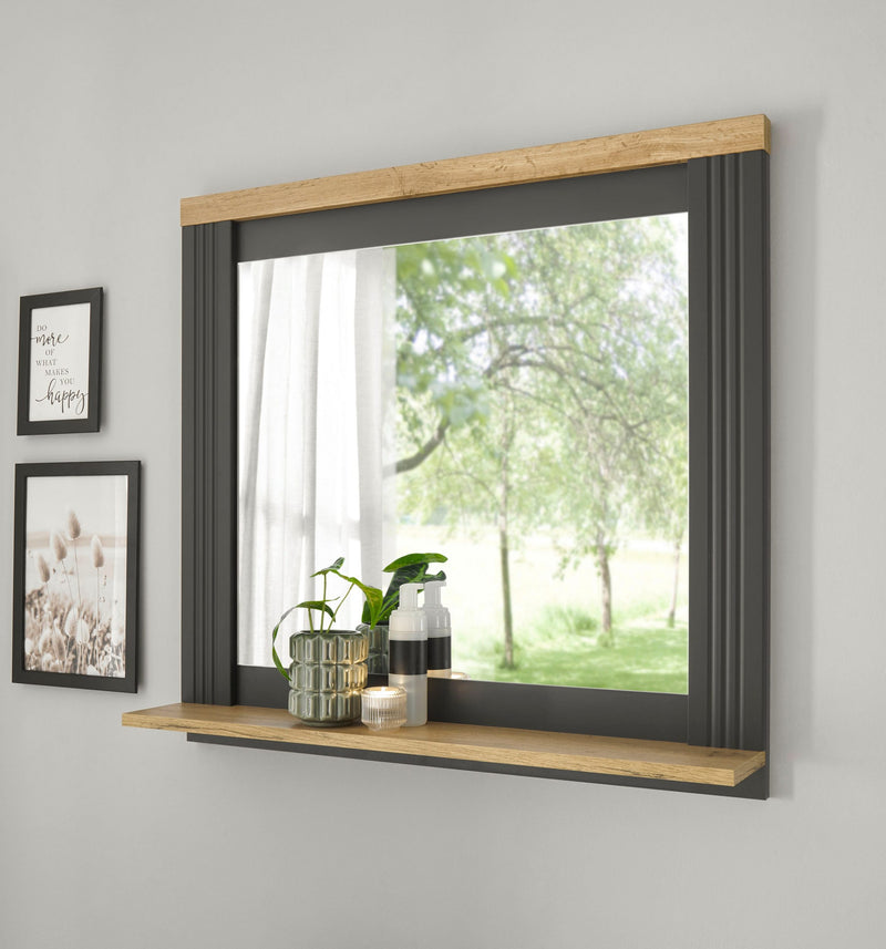 Oglindă cu raft »WESTMINSTER« în stil romantic 80x75 cm - LunaHome.ro
