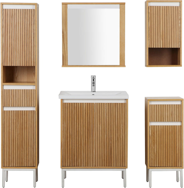 Oglinda de baie Falun cu poliță 60x53 cm - LunaHome.ro