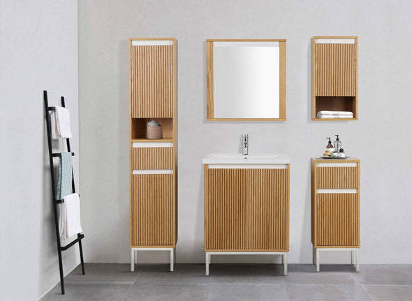 Oglinda de baie Falun cu poliță 60x53 cm - LunaHome.ro