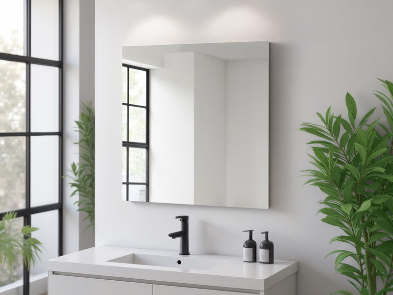 Oglinda de baie Florence pe baza albă 60x60 cm - LunaHome.ro