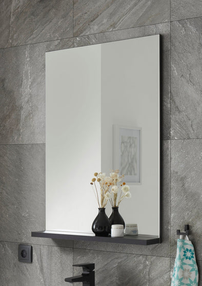 Oglinda de baie Panarea cu raft, 60x85 cm