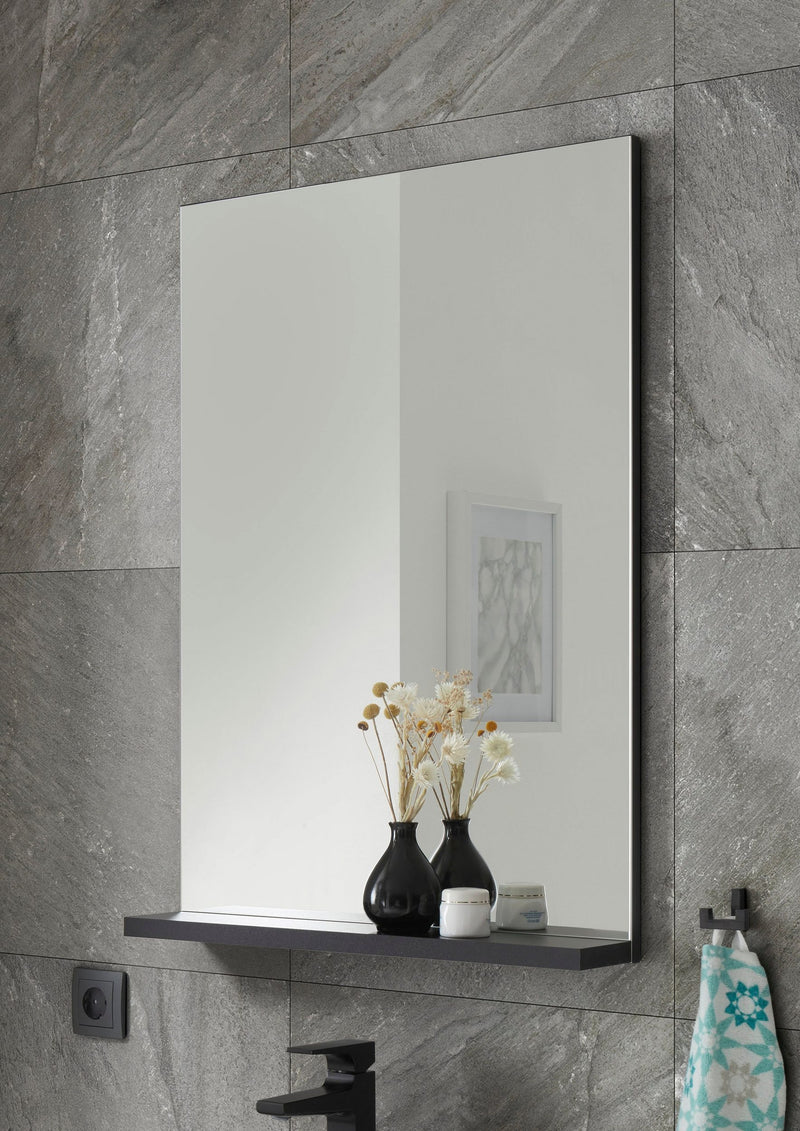 Oglinda de baie Panarea cu raft, 60x85 cm - LunaHome.ro