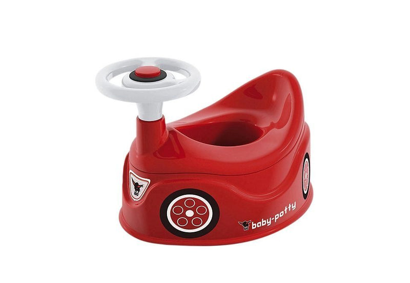 Oliță pentru copii BabyPotty rosie cu volan - LunaHome.ro