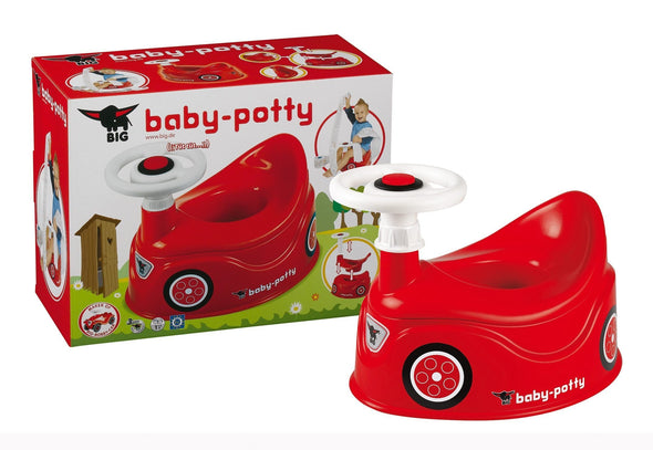 Oliță pentru copii BabyPotty rosie cu volan