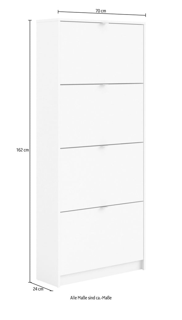 Pantofar Inosign cu 4 clape alb mat 70 cm lățime - LunaHome.ro