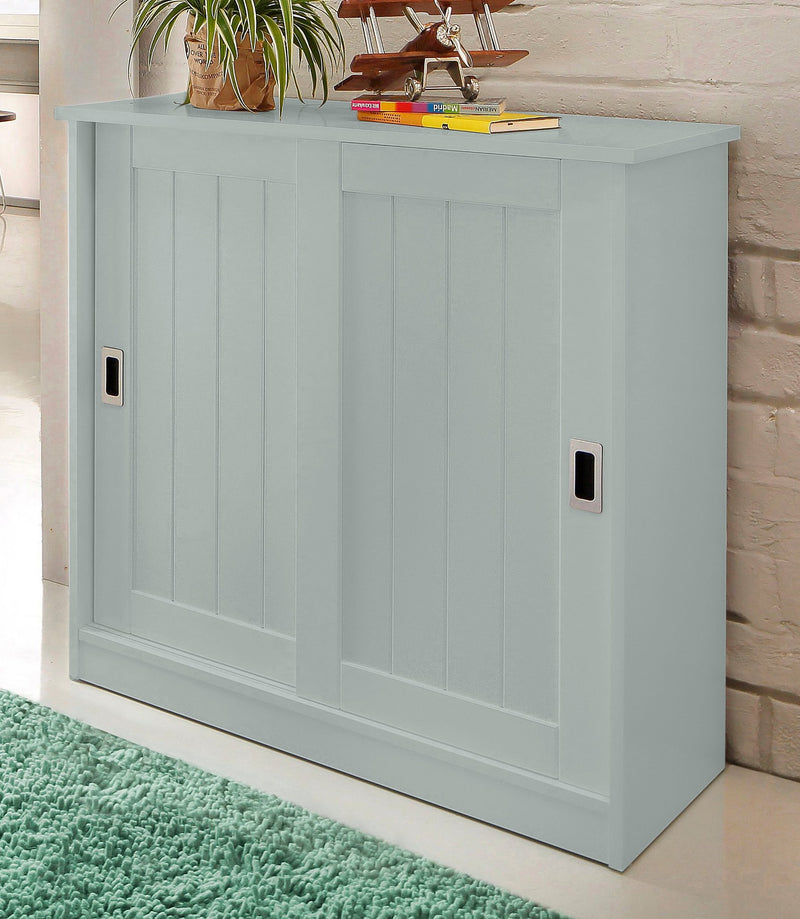 Pantofar Nekso din Mdf salvie cu 2 usi, 83 cm latime - LunaHome.ro