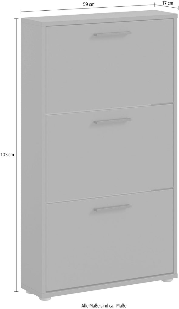 Pantofar Sam alb cu 3 clape 59 cm lățime - LunaHome.ro
