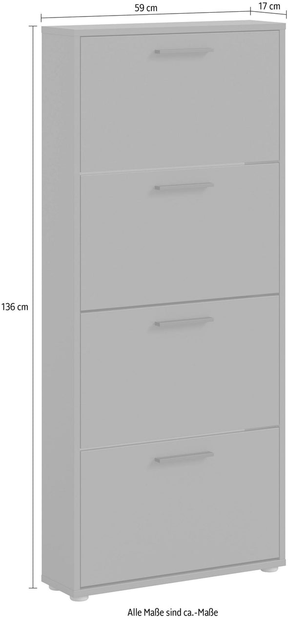 Pantofar Sam alb cu 4 clape 59 cm lățime - LunaHome.ro