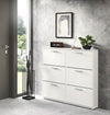 Pantofar Sam alb cu 6 clapete design modern, 116 cm lățime - LunaHome.ro