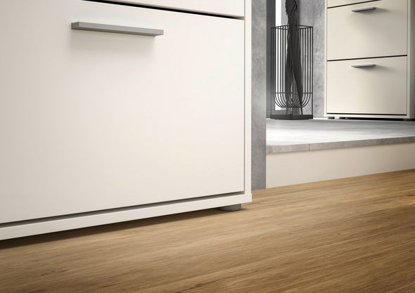 Pantofar Sam alb cu 6 clapete design modern, 116 cm lățime - LunaHome.ro
