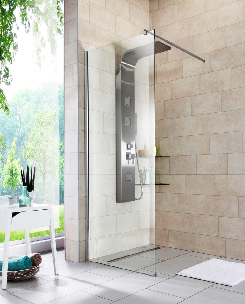 Paravan Tropea pentru dus walk-in din sticla securizata 80x190 cm
