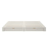Pat Alasco cu sertare din lemn de pin alb cu aspect industrial 140x200 cm - LunaHome.ro