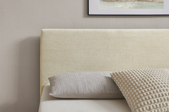 Pat Armandine cu tăblie din velur reiat bej 140x200 cm - LunaHome.ro