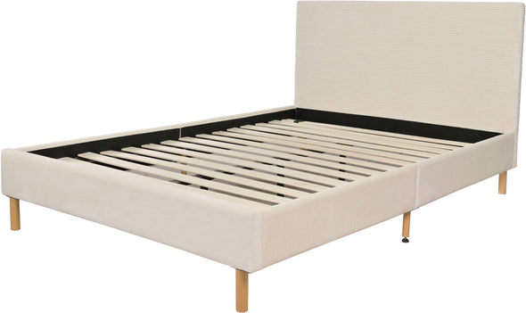 Pat Armandine cu tăblie din velur reiat bej 140x200 cm - LunaHome.ro