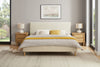 Pat Armandine cu tăblie din velur reiat bej 180x200 cm - LunaHome.ro