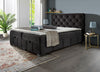 Pat Boxspring complet cu somiera rabatabila si topper 140x200 cm - LunaHome.ro