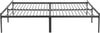 Pat List cu somiera inclusa din metal negru 160x200 cm - LunaHome.ro