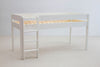 Pat etajat Robin cu scara, birou si comode 90x200 cm din lemn de pin - LunaHome.ro