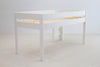 Pat etajat Robin cu scara, birou si comode 90x200 cm din lemn de pin - LunaHome.ro