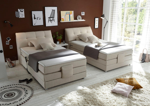 Pat boxspring Concord cu reglaj electric, complet, 120x200 cm - LunaHome.ro