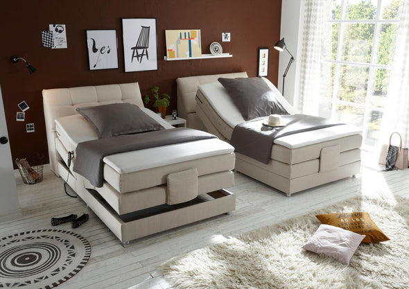 Pat boxspring Concord cu reglaj electric, complet, 120x200 cm - LunaHome.ro