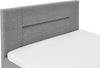 Pat boxspring Escalon gri cu depozitare 120x200 cm