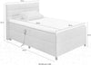 Pat complet Mariborsko gri cu motor si telecomanda 120x200 cm - LunaHome.ro