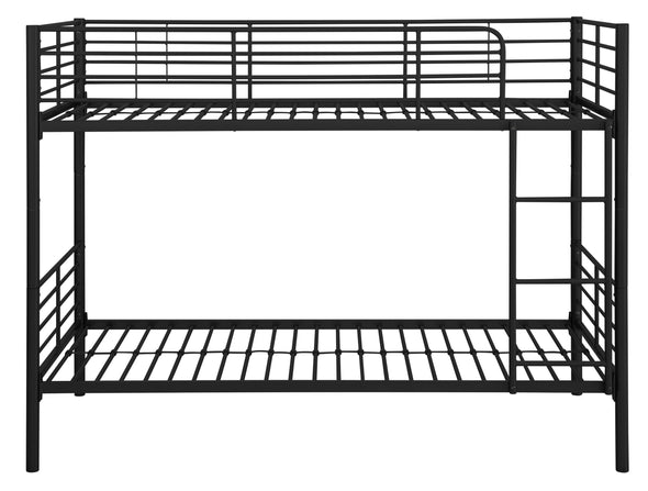 Set 2 paturi stivuibile Hayo din metal negru 90x200 cm