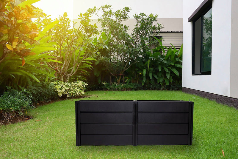 Pat înălțat pentru plante Demeter ingust antracit 158 cm - LunaHome.ro