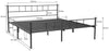 Pat metalic Amrum negru cu somiera 180x200 cm