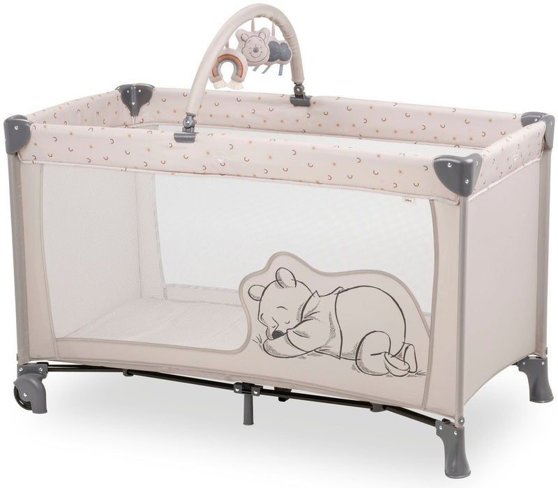 Pat pliabil de calatorii Hauck Dream N Play Go, bej cu geanta de transport - LunaHome.ro