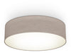 Plafoniera BKLicht cu abajur textil taupe 38 cm diametru - LunaHome.ro