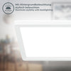Plafoniera LED BKLicht ultraslim alba cu lumina indirecta 58 cm - LunaHome.ro