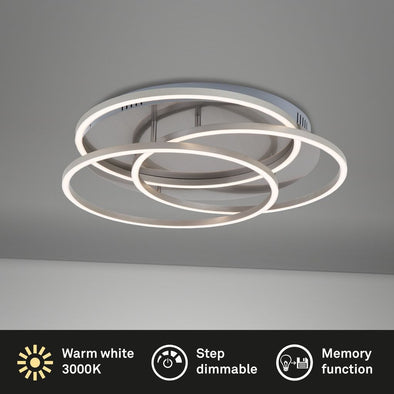 Plafonieră LED Brillon dimabilă cu design modern 55 cm - LunaHome.ro