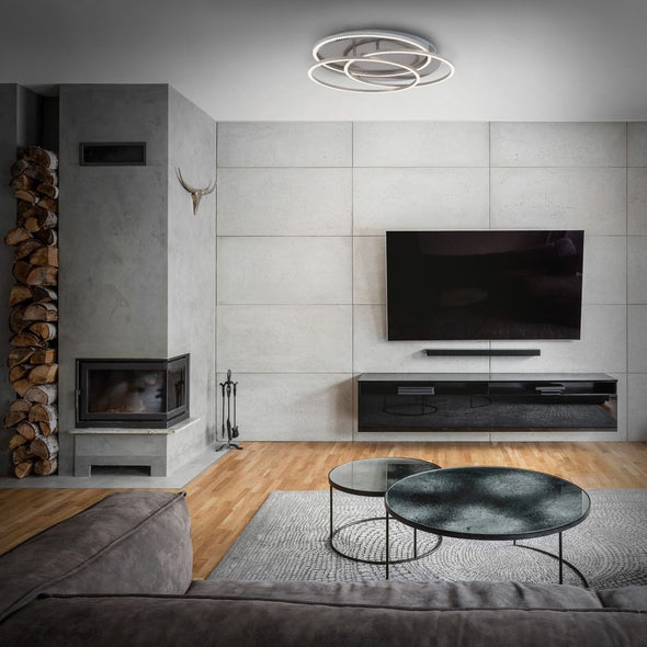 Plafonieră LED Brillon dimabilă cu design modern 55 cm - LunaHome.ro
