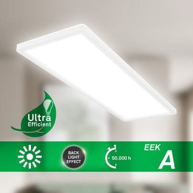 Plafoniera LED Briloner cu rama alba 58 cm - LunaHome.ro