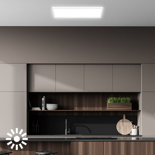 Plafoniera LED Briloner cu rama alba 58 cm - LunaHome.ro