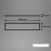 Plafoniera LED Briloner cu rama alba 98 cm - LunaHome.ro