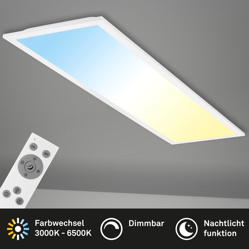 Plafoniera LED Piatto cu telecomanda si dimmer 100x25 cm - LunaHome.ro