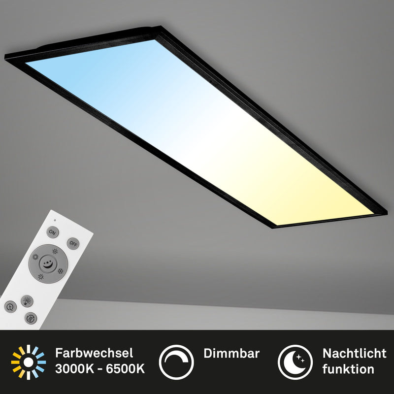 Plafoniera LED Piatto cu telecomanda si dimmer 100x25 cm - LunaHome.ro