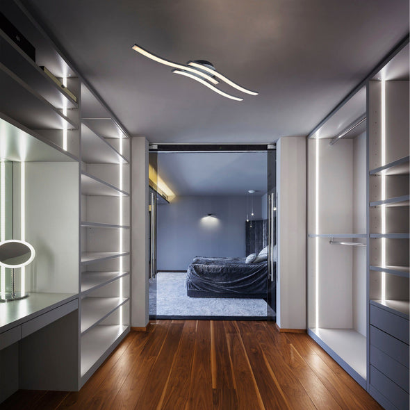 Plafoniera LED cu design modern 56 cm lungime
