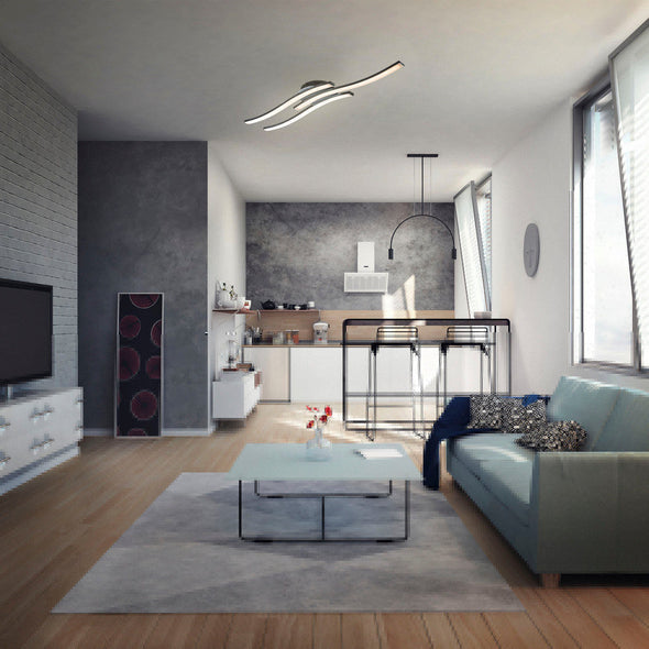 Plafoniera LED cu design modern 56 cm lungime