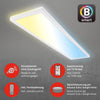 Plafoniera alba LED Brillon cu telecomanda si aplicatie Smart 98 cm - LunaHome.ro
