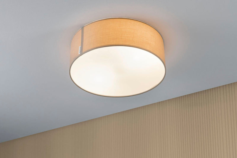 Plafoniera cu LED Paulmann Mari 38 cm diametru abajur textil - LunaHome.ro