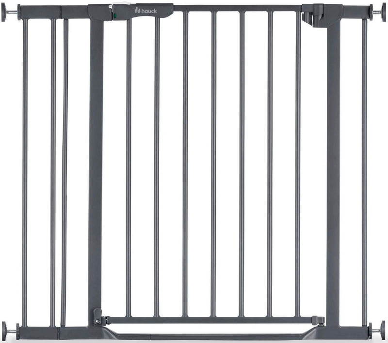 Poartă de protecție Hauck Clear Step Autoclose2 cu extensie, gri inchis - LunaHome.ro