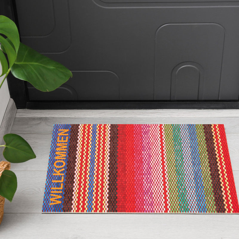 Preș de intrare Willkommen multicolor 40x60 cm - LunaHome.ro